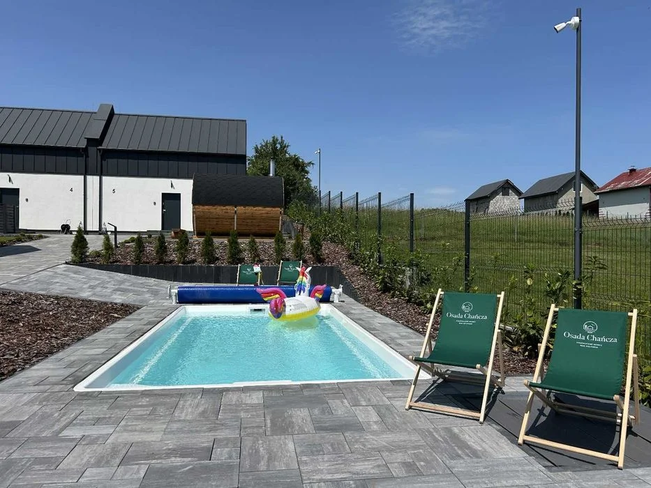 Komfortowe domki całoroczne Osada Chańcza. balia/jacuzzi, basen, sauna, klimatyzacja, parking – zdjęcie 7