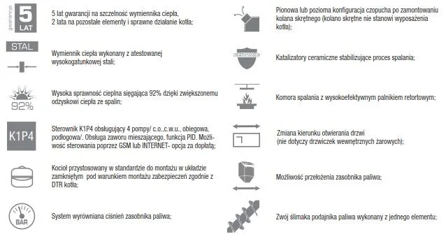 DEFRO Komfort Eko Mini 11 kW kocioł piec na ekogroszek - Sprzedaż ratalna – zdjęcie 5