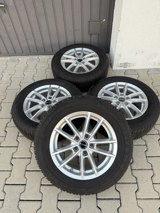Felgi Borbet 5x112 16 cali et 50 opony zimowe jak nowe