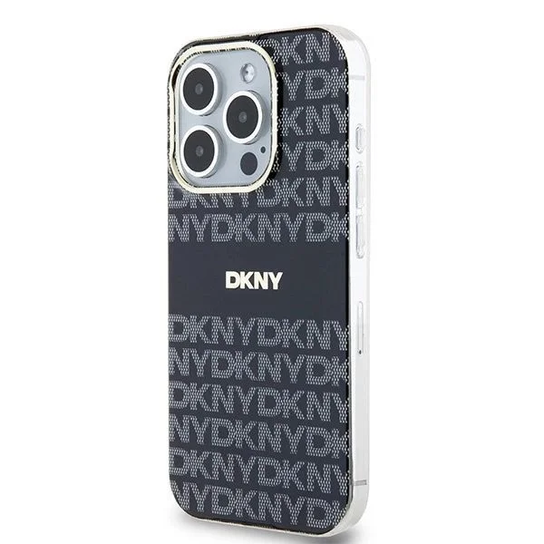 Etui DKNY IML Mono & Stripe MagSafe na iPhone 13 Pro Max - czarne – zdjęcie 2