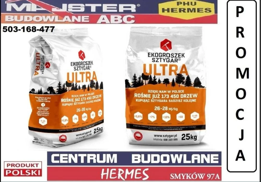 GROSZEK workowany SZTYGAR ULTRA 28 MJ Certyfikat EKO Gold Premium Hermes Węgiel Pellet – zdjęcie 4