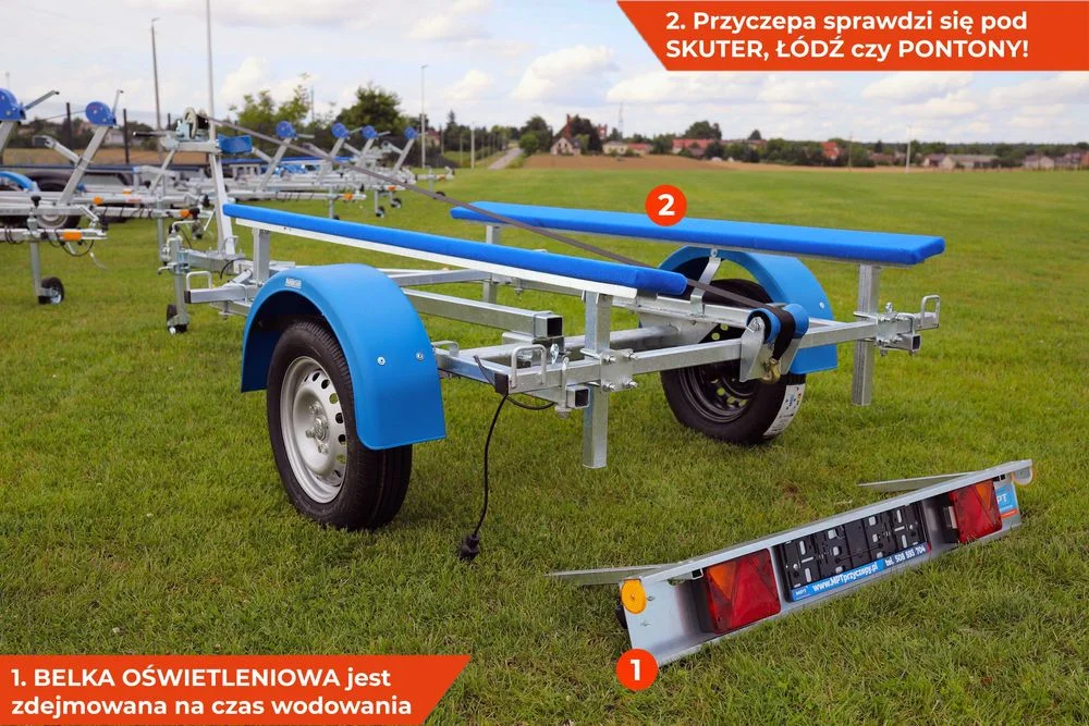 Przyczepka na łódkę łódź, ponton, skuter, Neptun NAVY JET AQUA BOAT 4m – zdjęcie 6