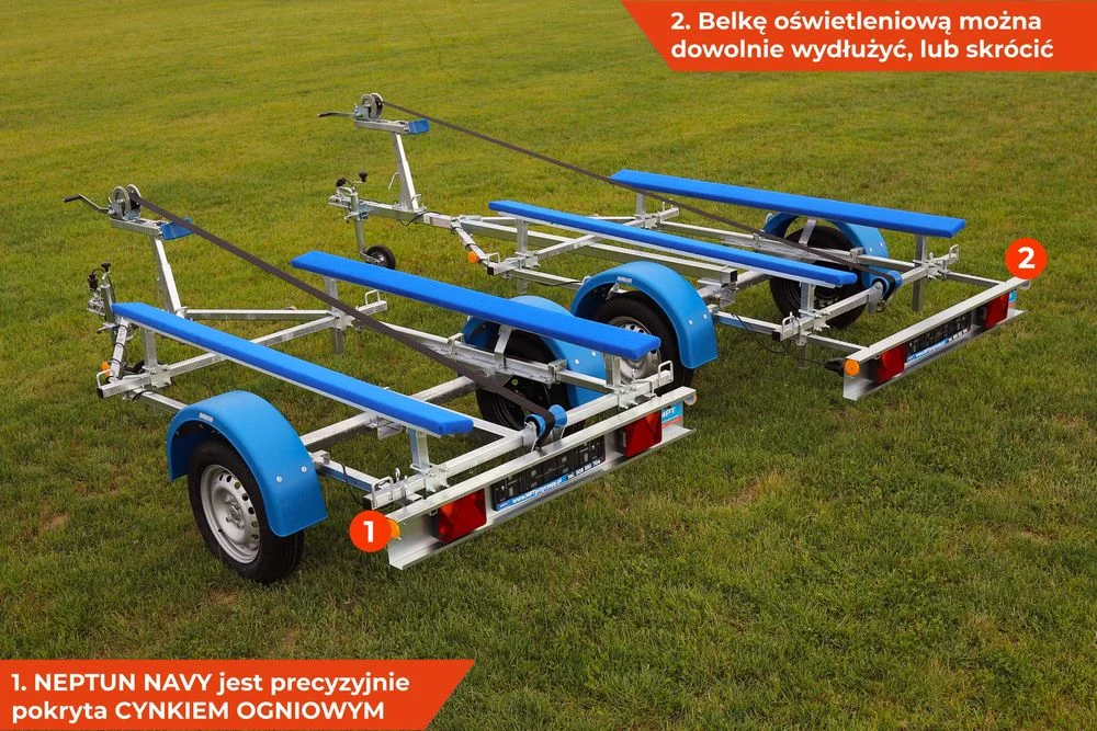 Przyczepka na łódkę łódź, ponton, skuter, Neptun NAVY JET AQUA BOAT 4m – zdjęcie 5