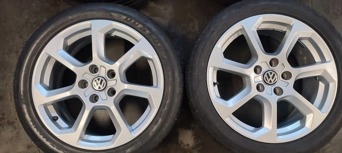 17" 7J 5x112 VW Felgi aluminiowe z oponami letnimi 225/45R17 – zdjęcie 2