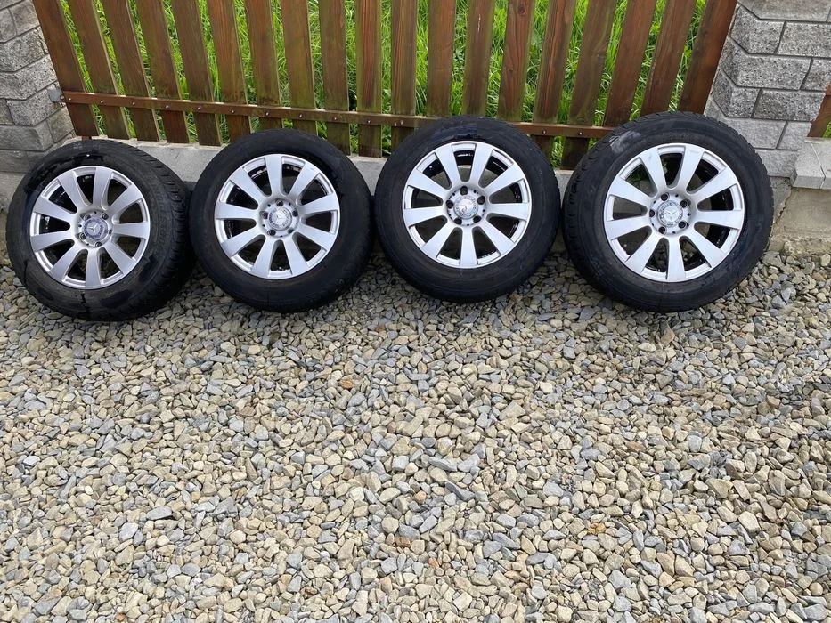 4x Felgi 16 cali 5x112 Mercedes Audi VW Seat z oponami 225/55