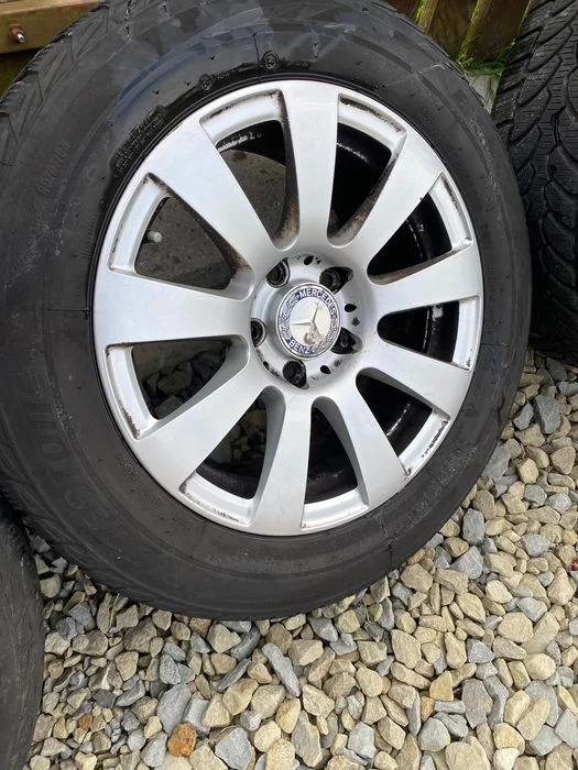 4x Felgi 16 cali 5x112 Mercedes Audi VW Seat z oponami 225/55 – zdjęcie 4