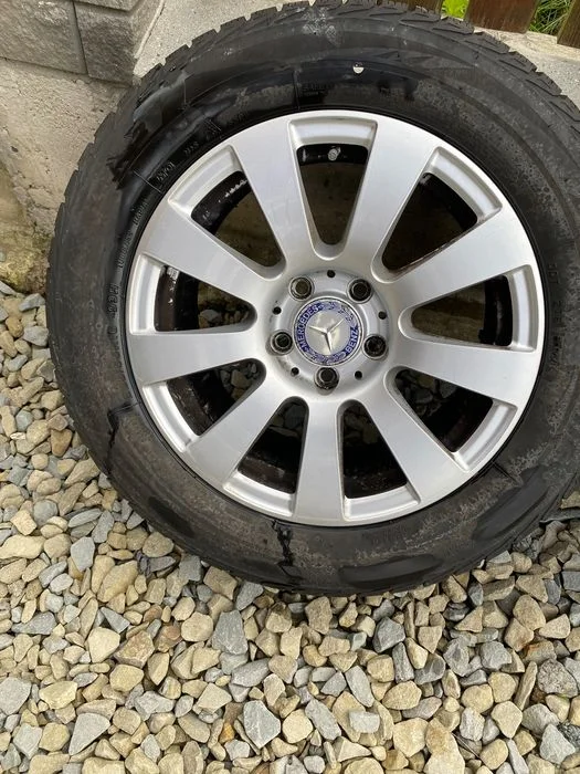 4x Felgi 16 cali 5x112 Mercedes Audi VW Seat z oponami 225/55 – zdjęcie 2