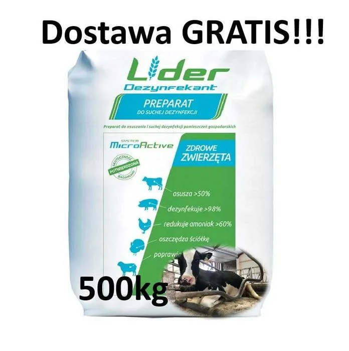 Preparat do produkcji materacy słomianych, Lider dezynfekant 500kg – zdjęcie 2