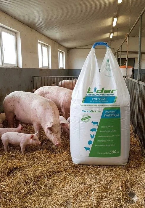 Preparat do produkcji materacy słomianych, Lider dezynfekant 500kg – zdjęcie 3