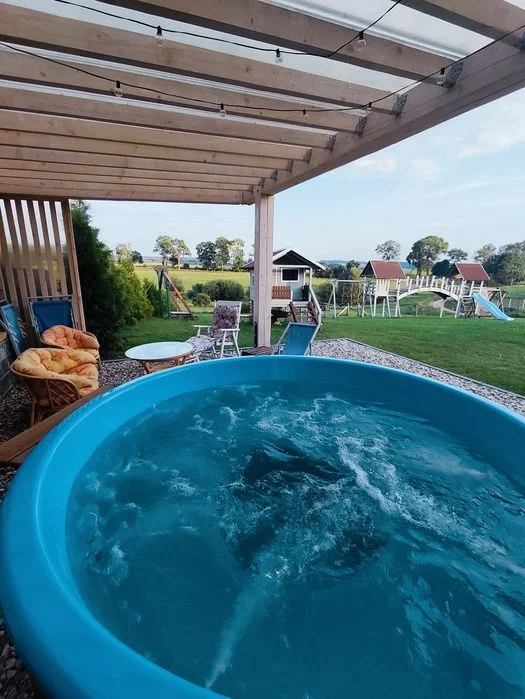 Wolne terminy JACUZZI SAUNA KOMINEK domek całoroczny Mazury okolice Giżycko
