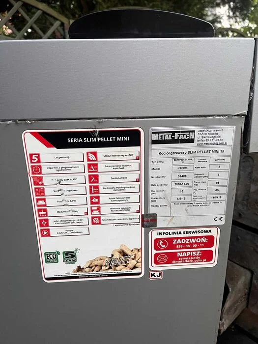 METAL FACH Slim Pellet Mini Kocioł na pellet z podajnikiem – zdjęcie 5