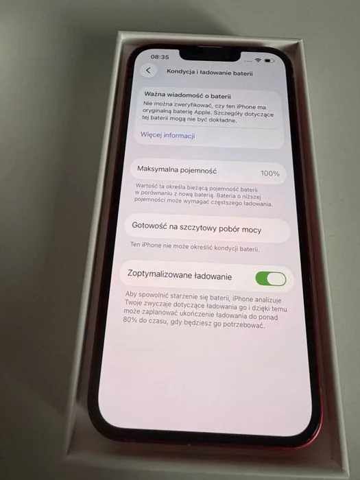 iPhone 13 128gb Red Nowa Bateria 100% – zdjęcie 7