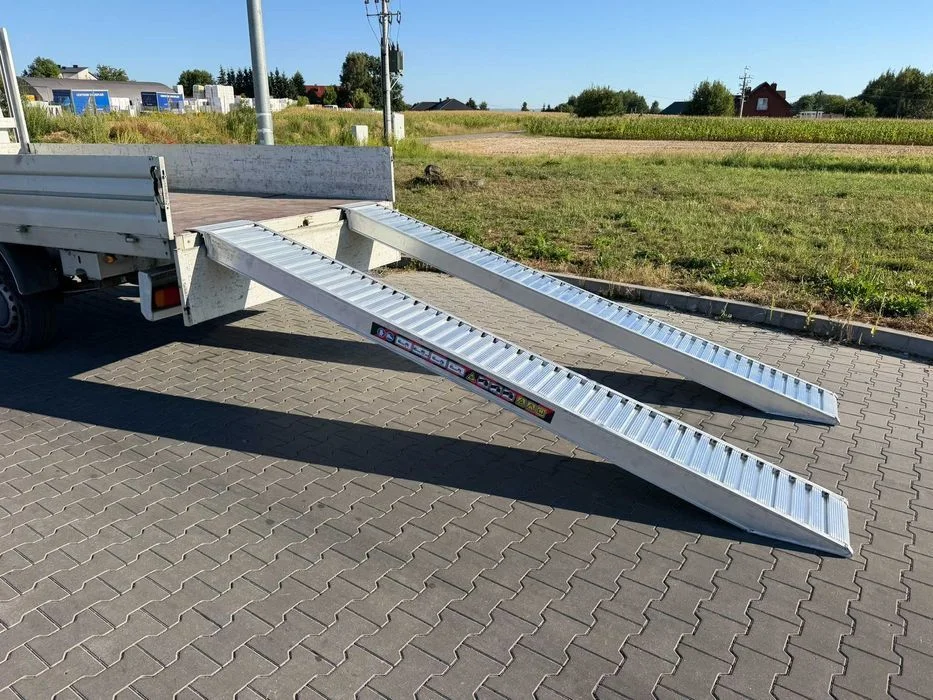 Najazdy Samochodowe Aluminiowe do Lawety, Transportu Samochodów, Koparek, Włoskie Aluminium i Certyfikat CE, Wysyłka Cała Polska, FV i GWARANCJA – zdjęcie 5
