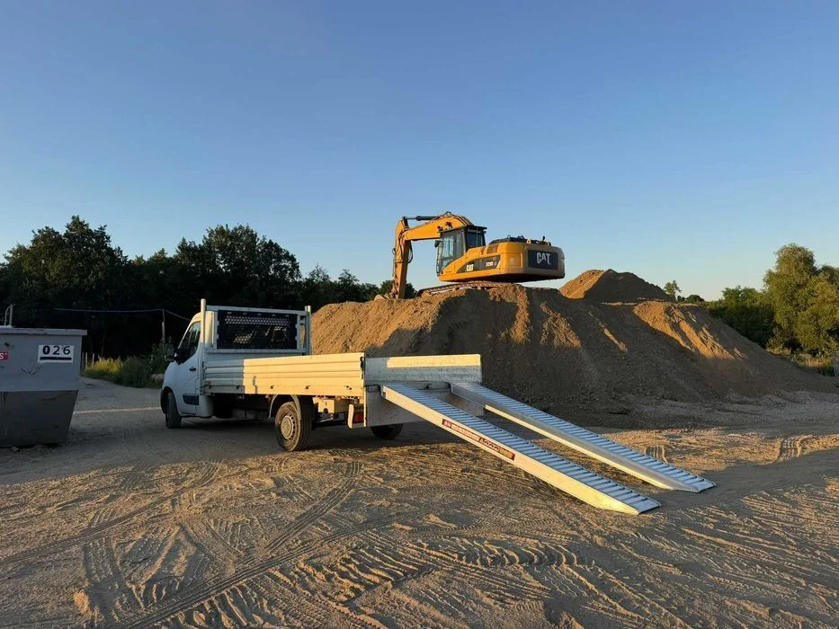 Najazdy Samochodowe Aluminiowe do Lawety, Transportu Samochodów, Koparek, Włoskie Aluminium i Certyfikat CE, Wysyłka Cała Polska, FV i GWARANCJA – zdjęcie 6