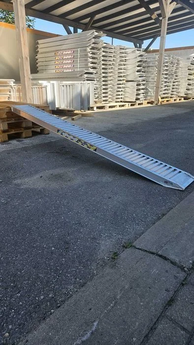Najazdy Samochodowe Aluminiowe do Lawety, Transportu Samochodów, Koparek, Włoskie Aluminium i Certyfikat CE, Wysyłka Cała Polska, FV i GWARANCJA – zdjęcie 3