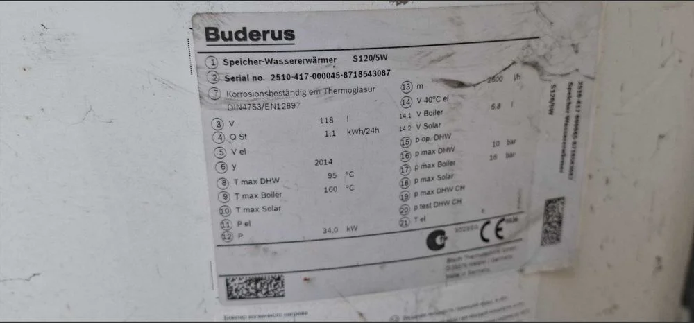 Sprzedam używany zasobnik na wodę marki Buderus do pieca gazowego – zdjęcie 2