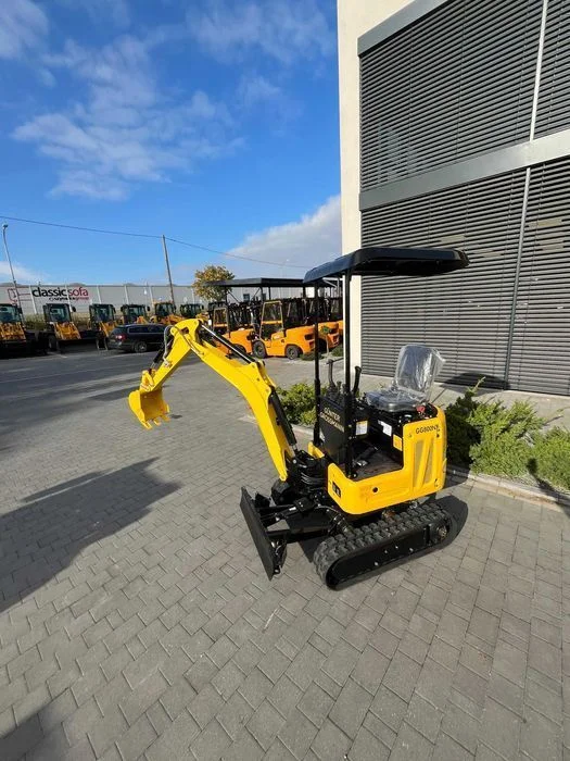 Full - Rozsuwane gąsienice i ruchome ramie GG800NX minikoparka – zdjęcie 7