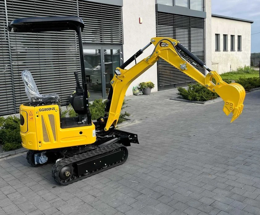 Full - Rozsuwane gąsienice i ruchome ramie GG800NX minikoparka – zdjęcie 3