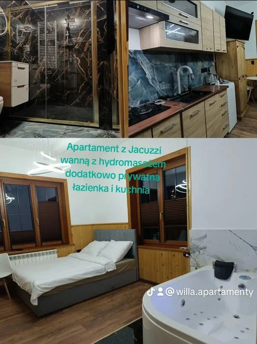 Apartament typu deluxe Jacuzzi Wanną hydromasażem Tv"55"HBOmax,cinemax – zdjęcie 3