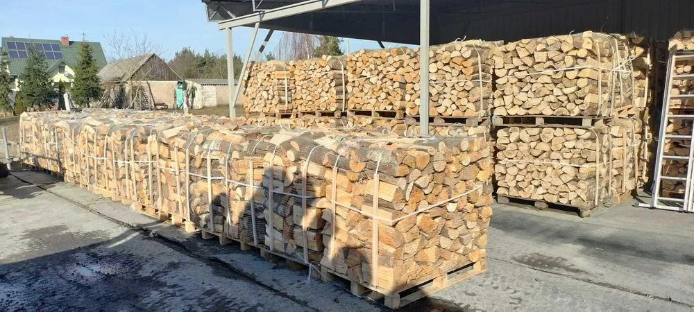 Drewno kominkowe opałowe UKŁADANE NA PALETACH drzewo Brzoza Buk Grab Akacja Dąb Olcha Sosna Jesion SZYBKA DOSTWA POD DOM! ODBIÓR WŁASNY MINUS 50ZŁ – zdjęcie 6