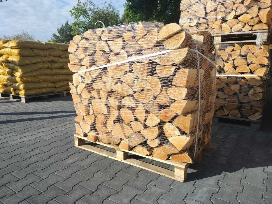 Drewno kominkowe opałowe UKŁADANE NA PALETACH drzewo Brzoza Buk Grab Akacja Dąb Olcha Sosna Jesion SZYBKA DOSTWA POD DOM! ODBIÓR WŁASNY MINUS 50ZŁ