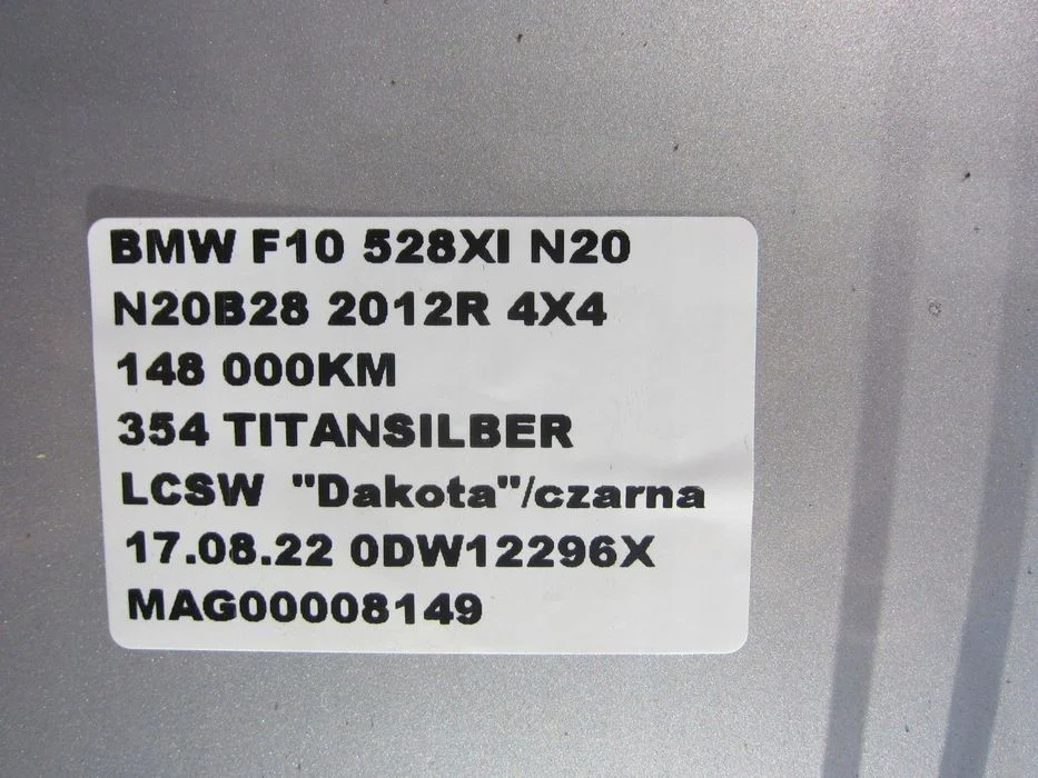 Bmw F10 Dach Poszycie 354 Titansilber Szyberdach – zdjęcie 6