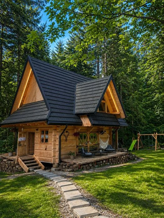 Samodzielny drewniany domek w Zakopanem z prywatnym jacuzzi na wyłączność w lesie,przy stoku z rodziną, przyjaciółmi/romantyczny wyjazd dla par. – zdjęcie 2
