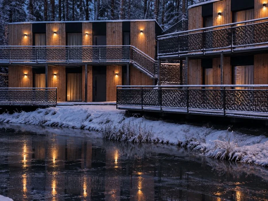 Sylwester w Okunince 2026/2027 dom premium w lesie z jacuzzi pod gwiazdami – zdjęcie 2