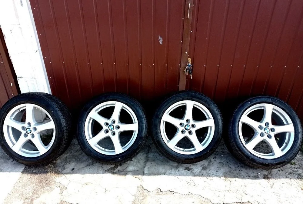Koła Felgi 17 5x112 BMW Opony zimowe 205/55/17 CONTINENTAL 8mm