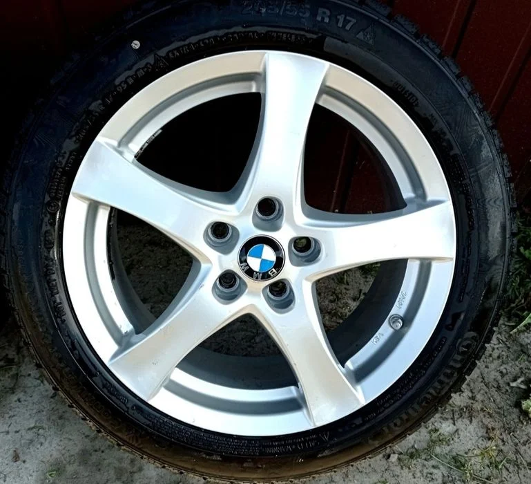 Koła Felgi 17 5x112 BMW Opony zimowe 205/55/17 CONTINENTAL 8mm – zdjęcie 4