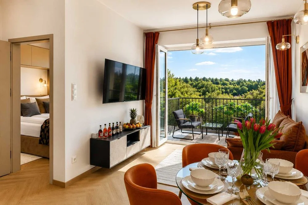 Komfortowy Apartament blisko morza Bursztynowa Plaża Ventus Świnoujście noclegi nad morzem klimatyzacja taras parking apartament nad morzem premium