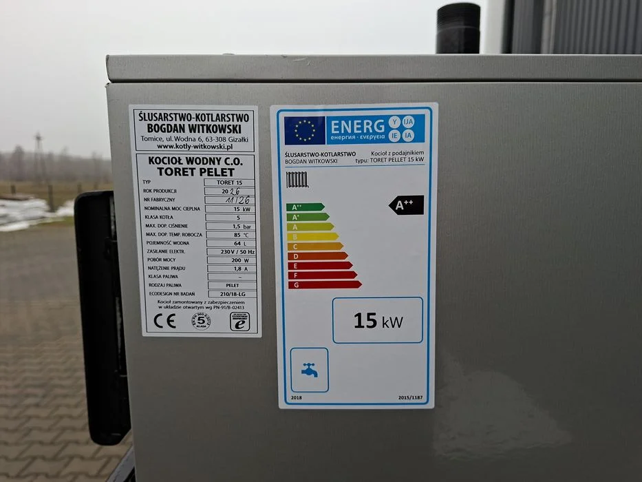 Piece kocioł na pellet korpus słupek 15-20 kW, klasa 5, Smartfire – zdjęcie 7
