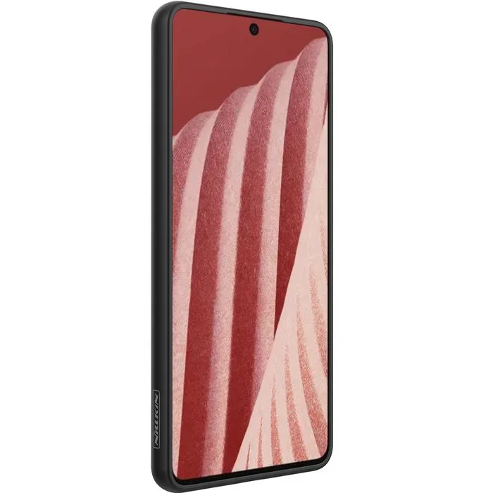 Nillkin Textured Case wytrzymałe wzmocnione etui z żelową ramką i nylonem na tyle Samsung Galaxy A73 czarny – zdjęcie 2