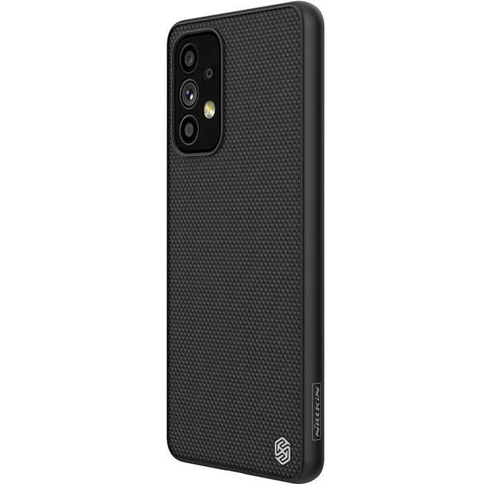 Nillkin Textured Case wytrzymałe wzmocnione etui z żelową ramką i nylonem na tyle Samsung Galaxy A73 czarny – zdjęcie 7