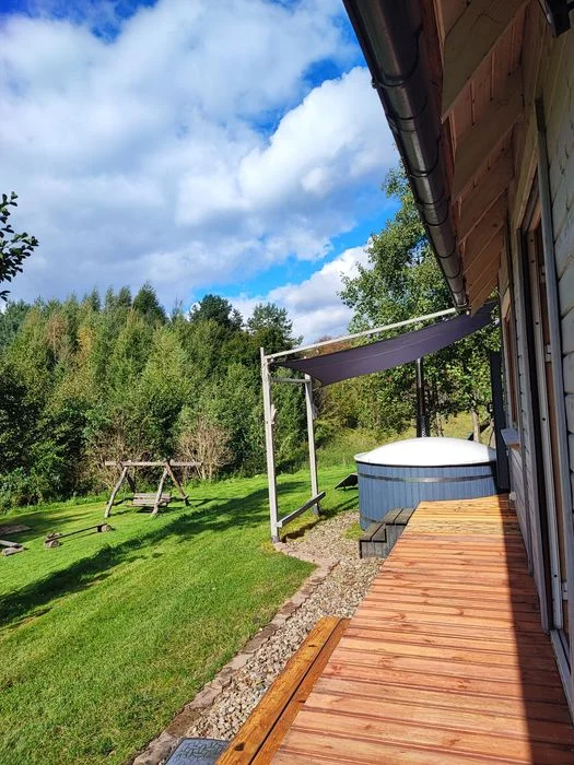 Kaszuby,Jacuzzi,Szary Domek z kominkiem,Staw,balia hot,wakacje – zdjęcie 9
