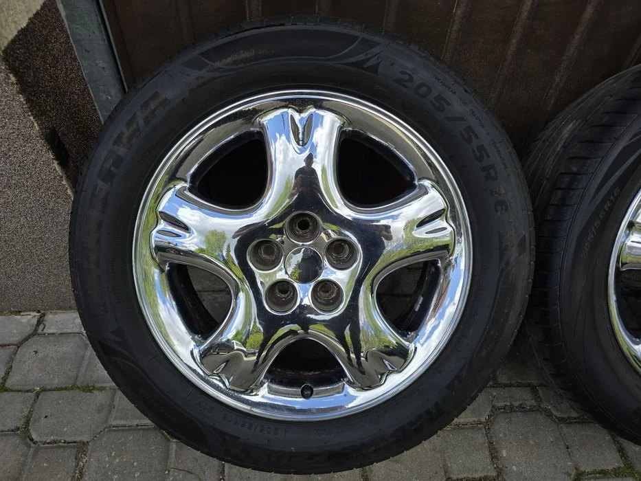 Felgi z oponami 205/55R16 Chrysler PT Cruiser 5x100 Sebring Cirrus Dynasty LeBaron Dodge Stratus Grand Caravan VW New Beetle Golf 4 Bora Audi A3 – zdjęcie 3