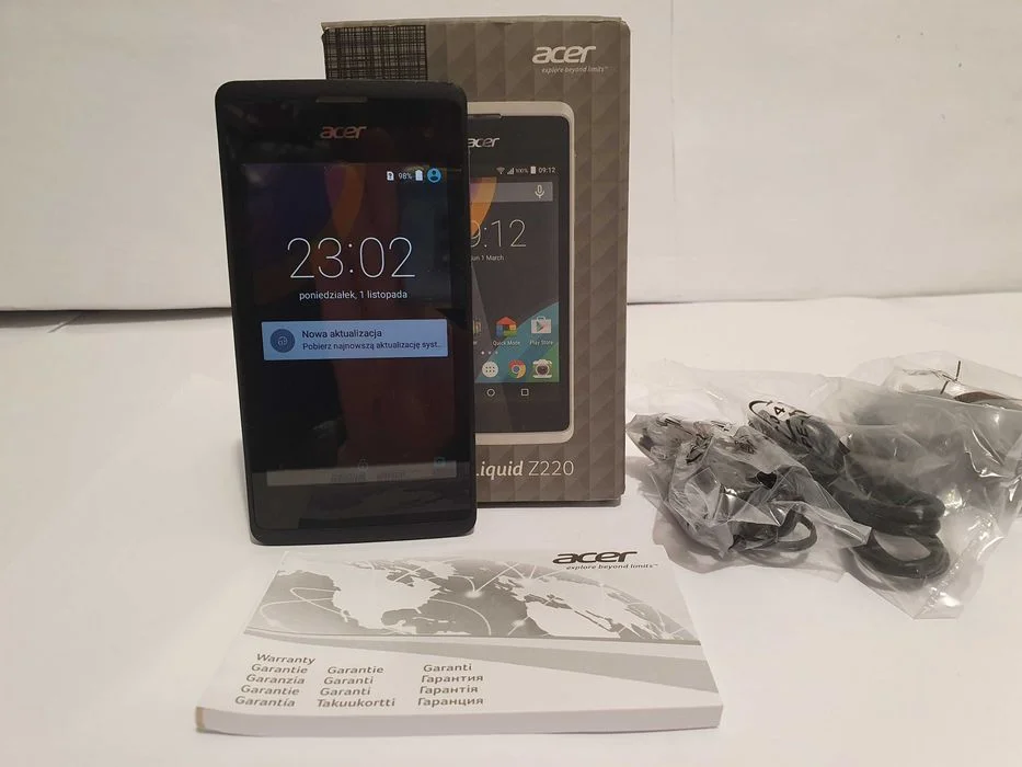 Bardzo mały smartfon ACER LIQUID Z220 na 2 sim + karta pamięci – zdjęcie 4