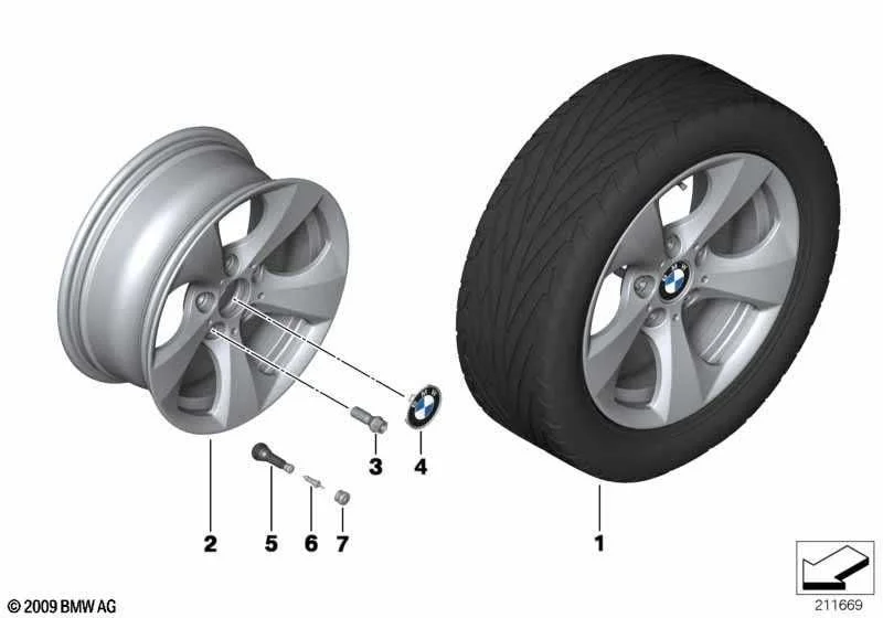 Felga BMW 16" 7Jx16 ET:31 Seria: 3' Seria: 4' nr mag. 1/376 – zdjęcie 6