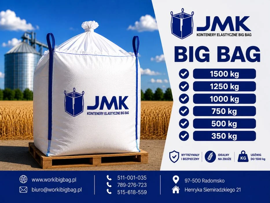 Worki big bag bagi 500kg 750kg 1000kg bigbag hurt I detal Wysyłka cała Polska