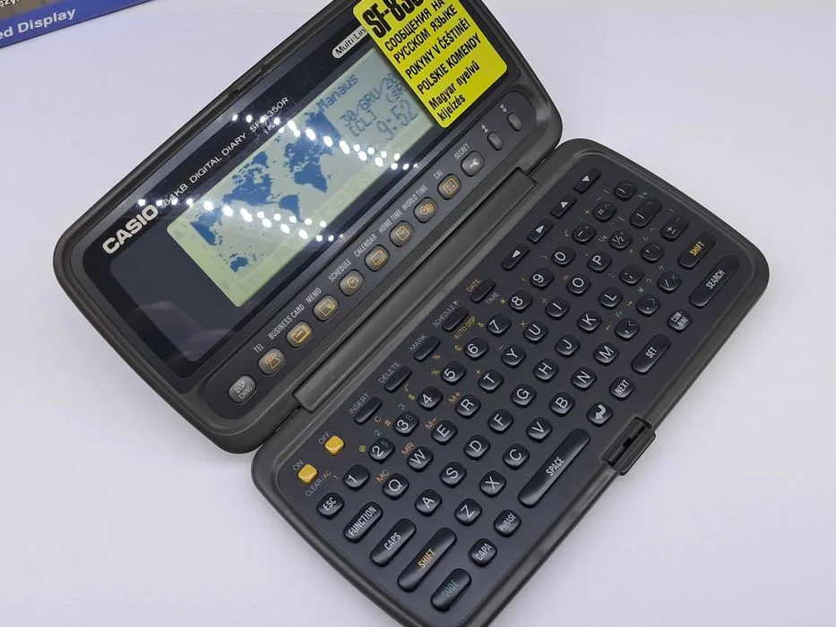 Notes elektroniczny CASIO SF-8350R 1994R folie pl menu Kolekcjonerski – zdjęcie 3