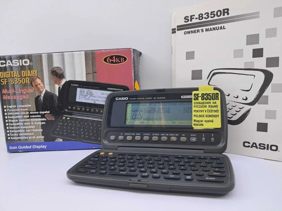 Notes elektroniczny CASIO SF-8350R 1994R folie pl menu Kolekcjonerski