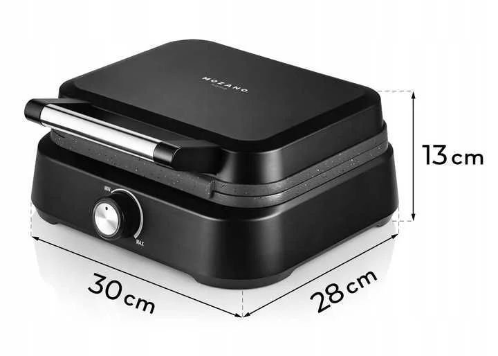 NOWA Gofrownica 2200W MOCNA 2 Chrupiące Gofry nieprzywierająca powłoka – zdjęcie 7
