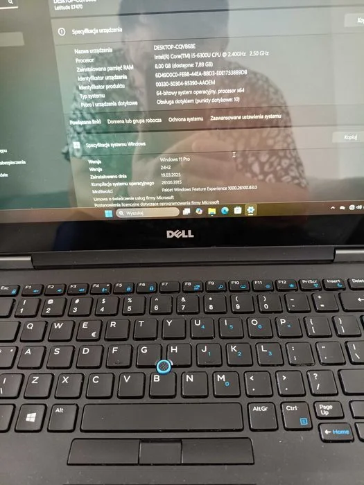 Biznesowy Laptop Dell Latitude E7470 14" i5 6generacji 8GB 256GB Windows 11+ oryginalna bateria nowa – zdjęcie 6
