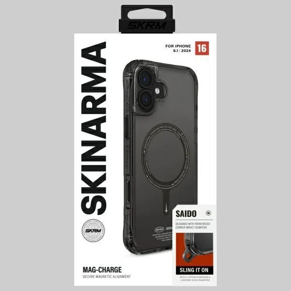 Skinarma etui Saido iPhone 16 6.1" Magnetic Charging czarny/ – zdjęcie 5