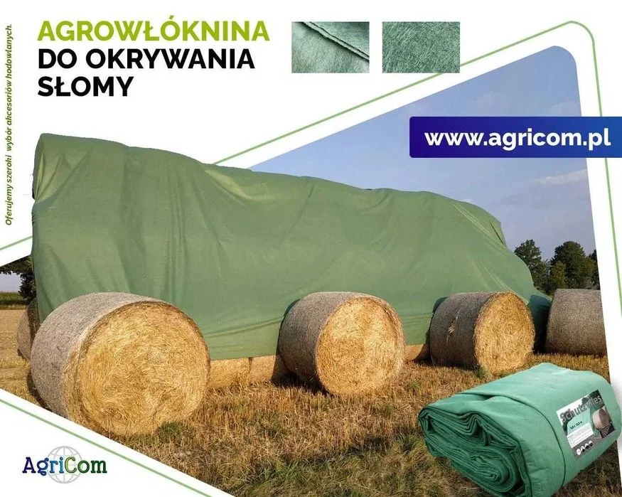 Fliz, agrowłóknina, włóknina sposób na przechowywanie bel siana, słomy