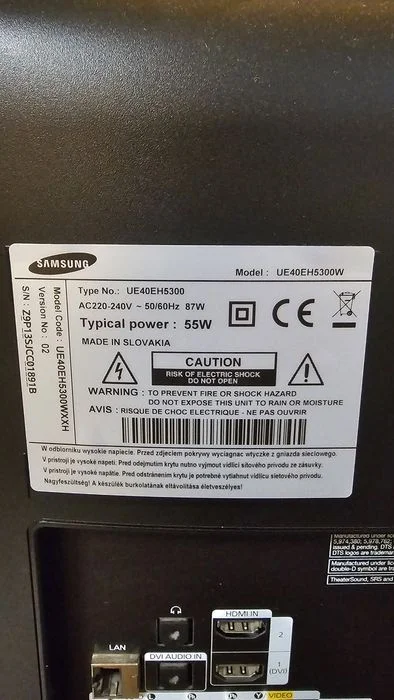 Telewizor samsung ue40eh5300w plus adapter wifi – zdjęcie 3