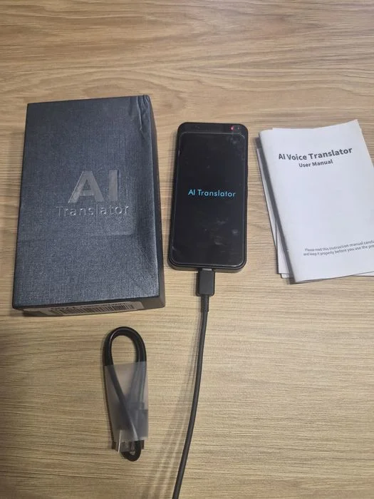 Nowy AI Voice Translator – elektroniczny tłumacz głosowy – Wi-Fi – komplet