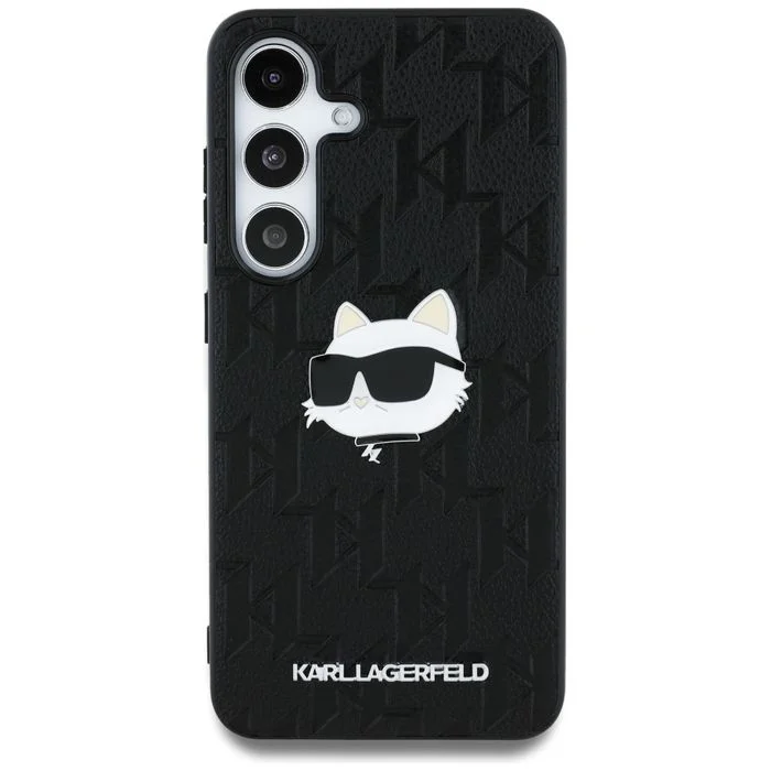 Etui Karl Lagerfeld Leather Logo Choupette Head do Samsung Galaxy S25 – zdjęcie 3