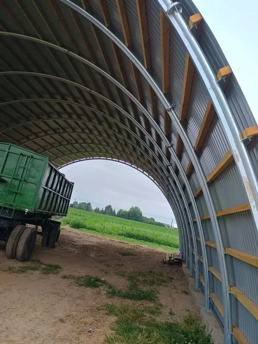 Hala łukowa 14.5 x 25m magazyn obora słoma garaż wiata maszyny – zdjęcie 3