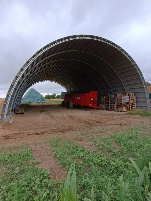 Hala łukowa 14.5 x 25m magazyn obora słoma garaż wiata maszyny